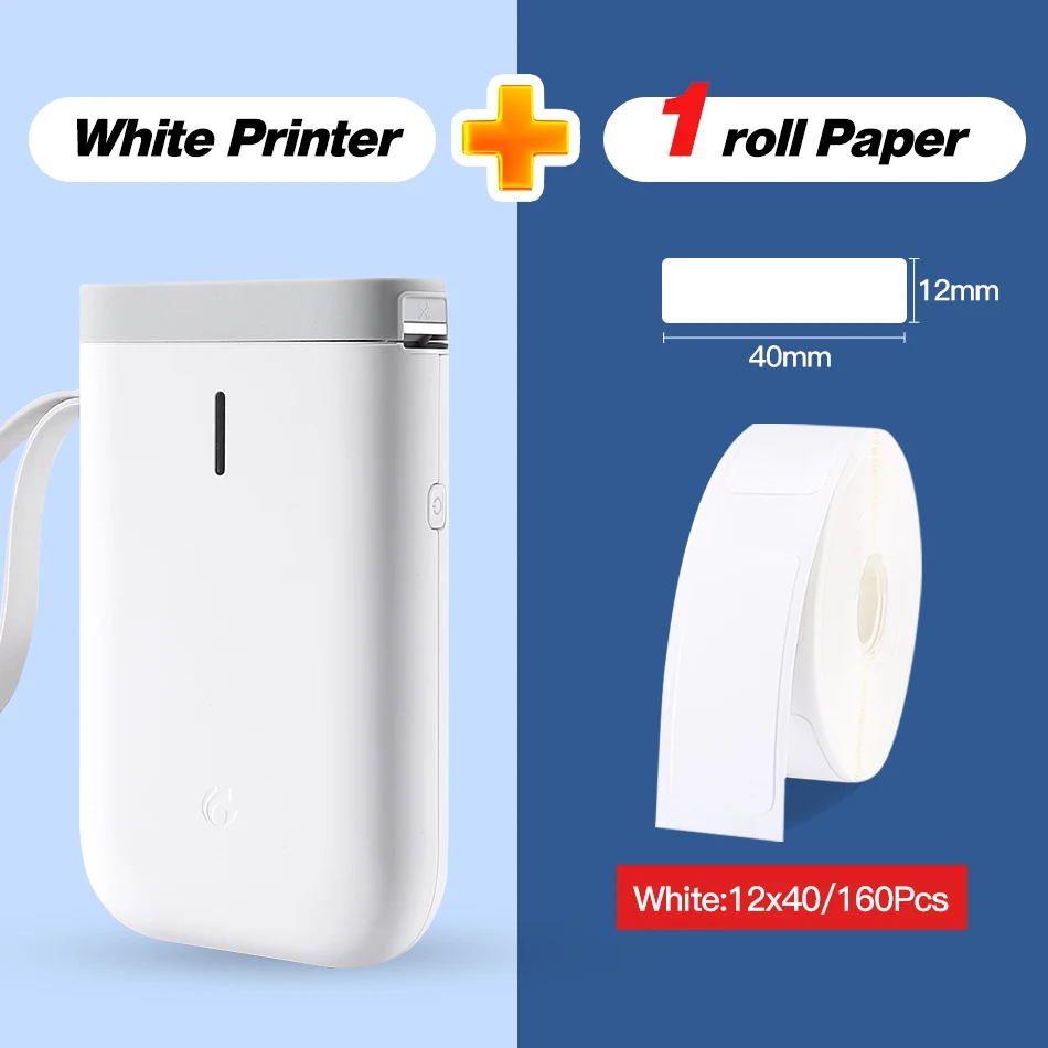 

Label Printer Portable Pocket Label Printer Mini Sticker Bluetooth Thermal Label Printer Home Office Printer Paper Niimbot D11