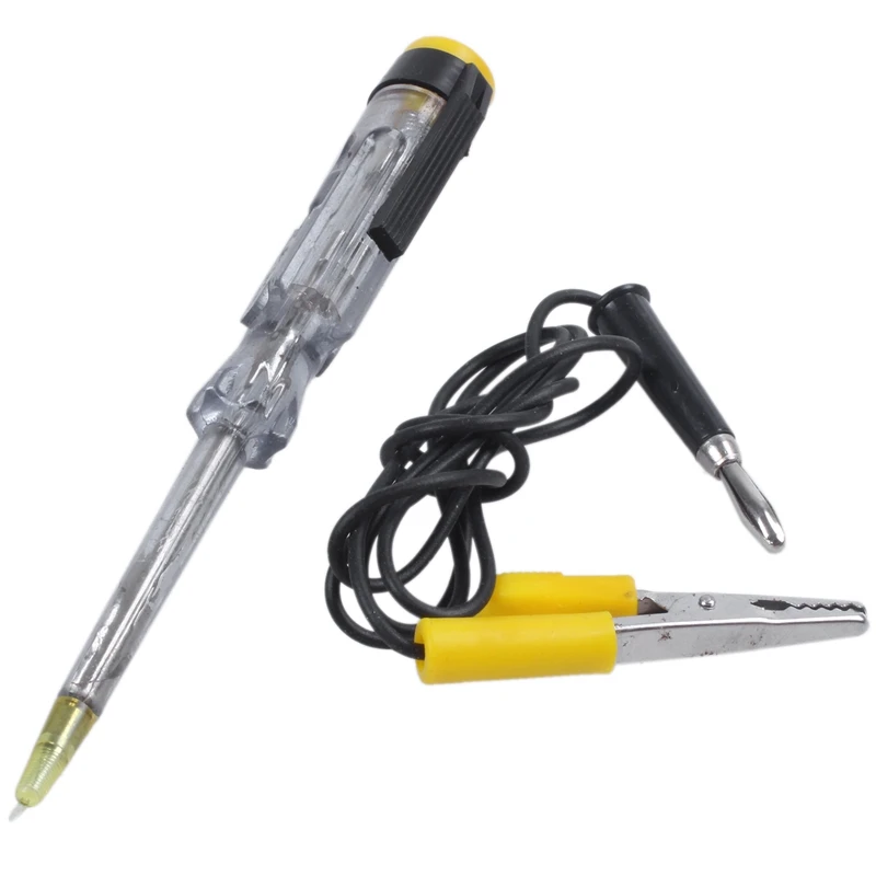 Авто черный провод Напряжение с электроприводом тестером ручка DC 12 V 24