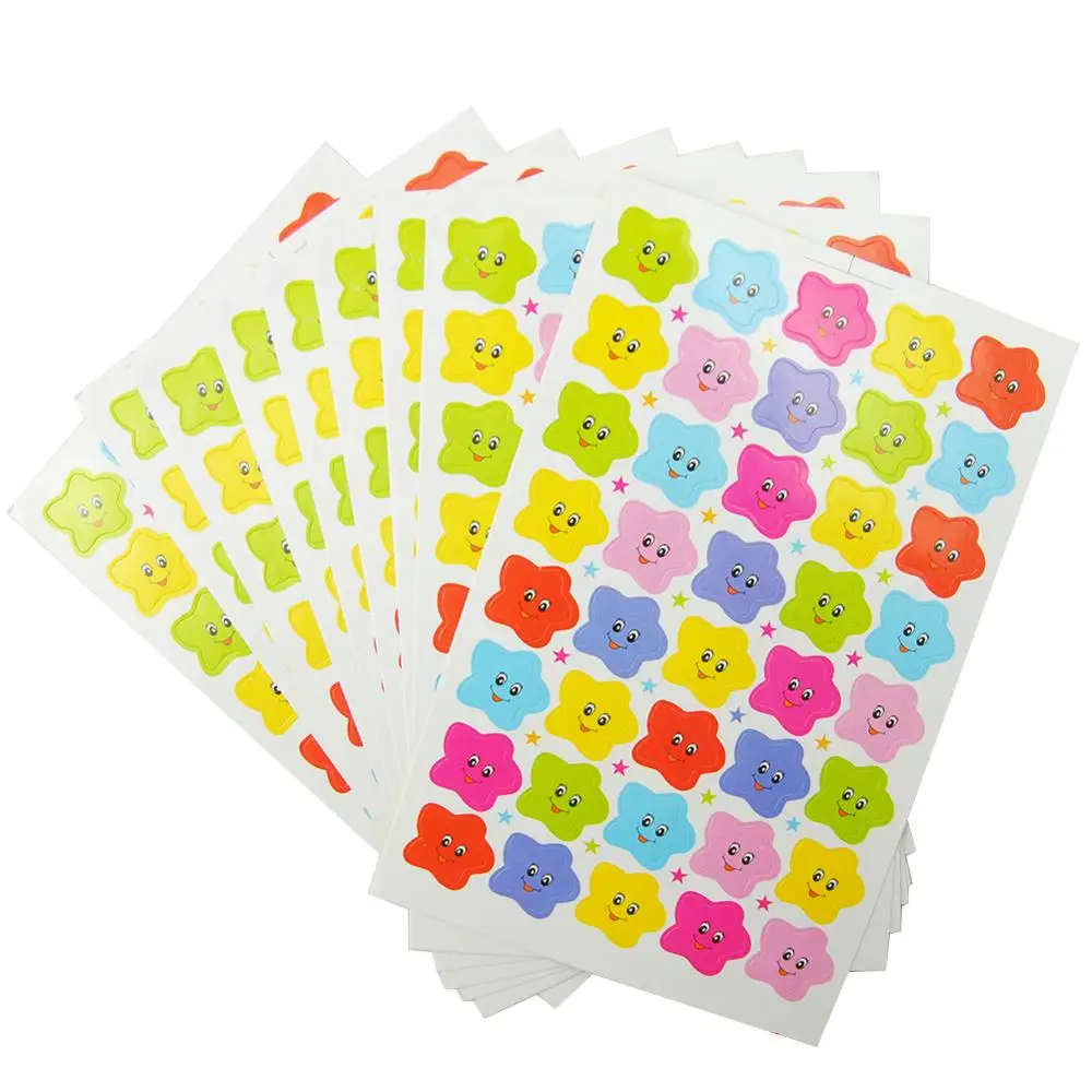 10 шт./упак. детская Золотая мини наклейка для детского сада награда учителя хвалю