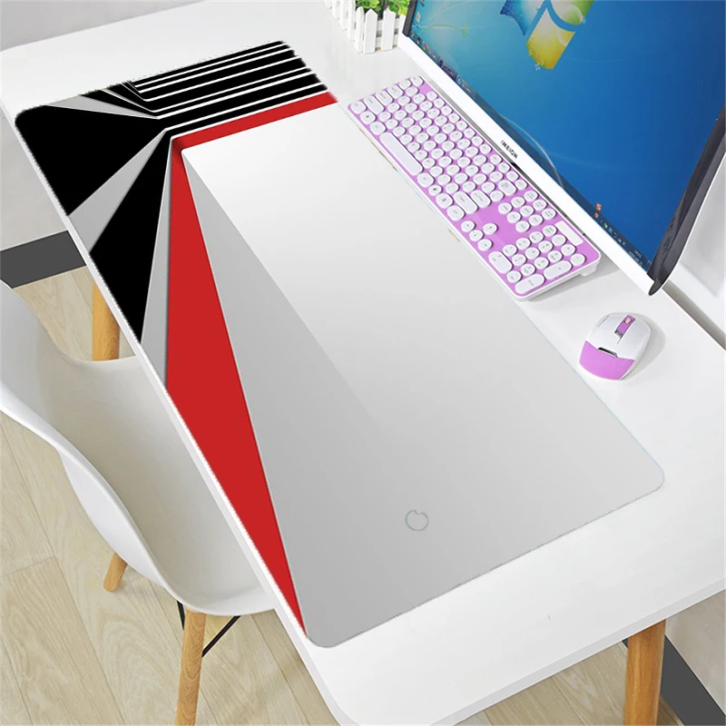 

Mouse Pad XL Lockedge Large Gaming Accessories Computer Gamer Keyboard Mouse Mat Abstract line Beast Desk Mousepad For Csgo Desk