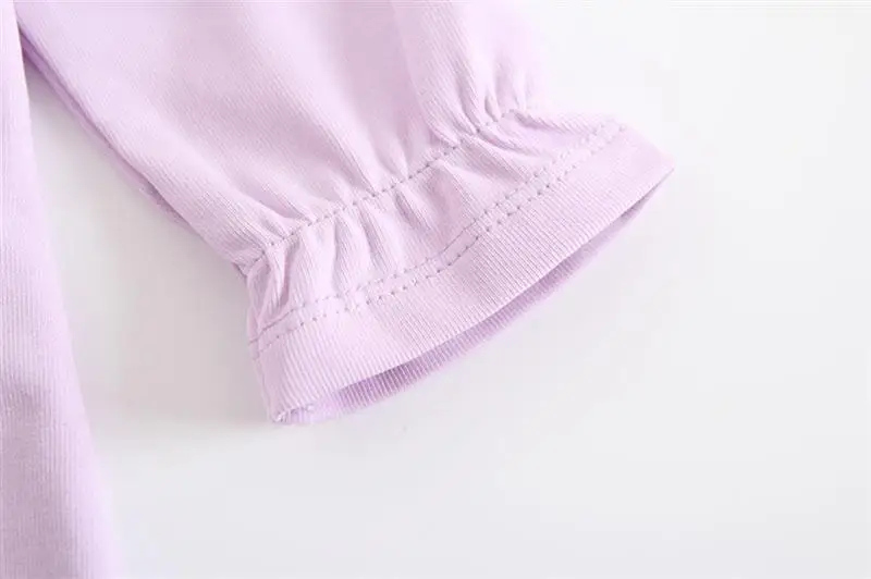 Осенняя футболка для маленьких девочек одежда малышей топы с длинными рукавами в