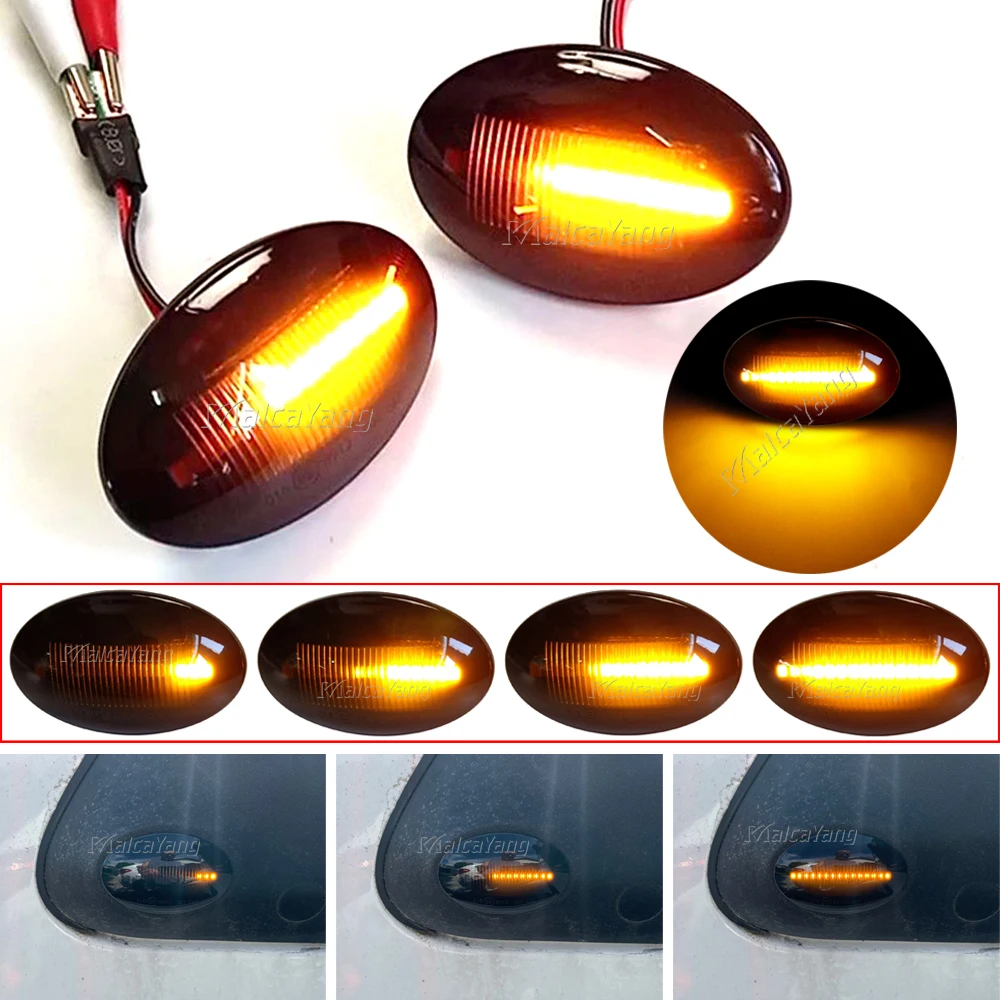 

Side Marker Light For Ford Fiesta MK3 89-96 MK4 95-01 KA 96-08 Mondeo 93-96 Transit 95-00 Tourneo Dynamic LED Turn Signal