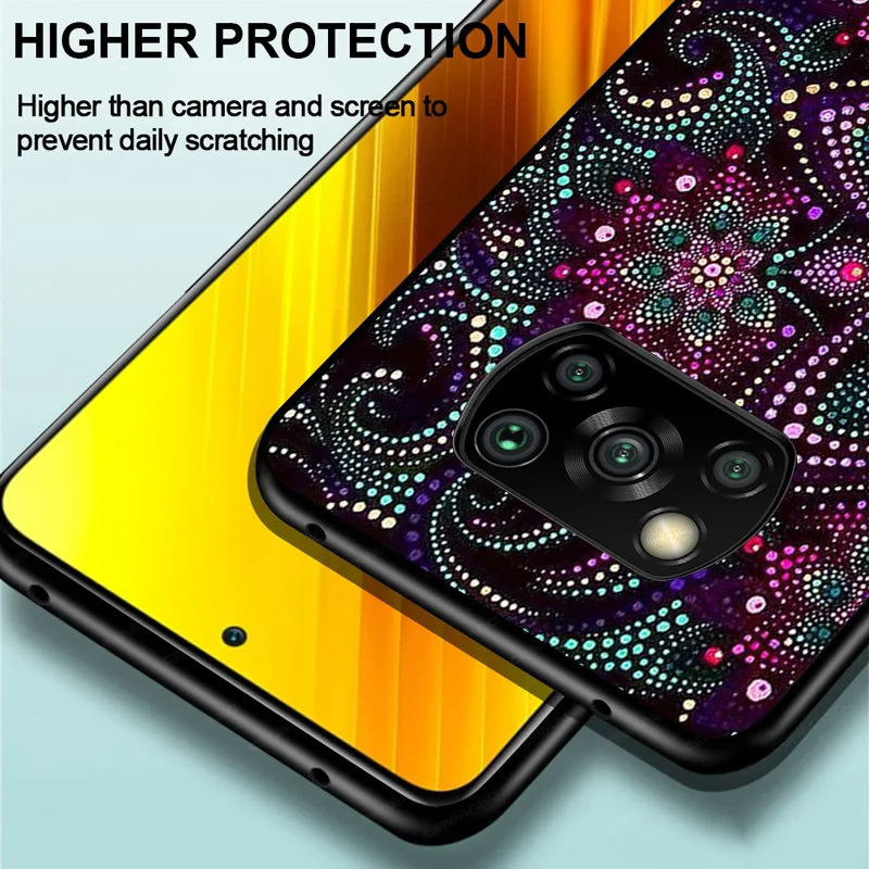 

Colorful Mandala Datura Flower Art For Xiaomi Poco C3 M3 M2 X3 NFC X2 F2 Pro F1 Mi Play Mix 3 A2 Lite A1 6 5 Phone Case