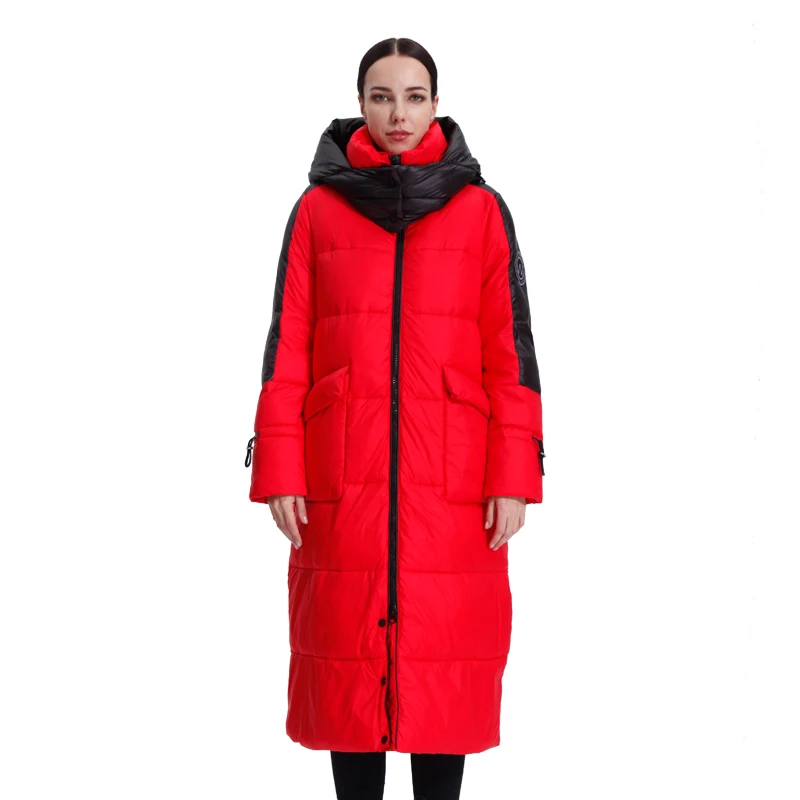Women's Parka Female Long Down Jacket hooded Quilted Coat Puffer Cotton Clothing Ladies Plus Size Outwear Quality Clothes20-026