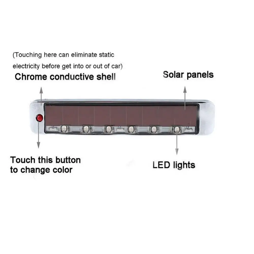 

Solar Car Door Edge Guard Anti-collision Anti-static LED Strobe Warning Light