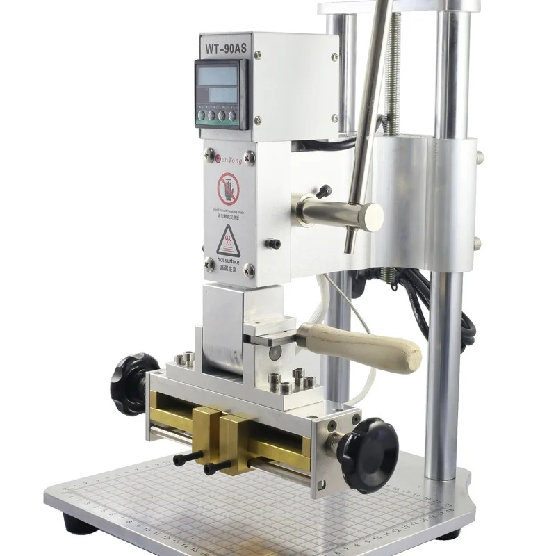 

WT-90AS Christmas card making Hot Foil Stamping Machine Leather Embossing Bronzing Tool Wood PVC Paper DIY Press