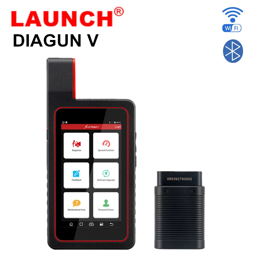 Инструмент для полной диагностики системы LAUNCH X431 DIAGUN V Bluetooth Wifi с бесплатным