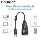 USB звуковая карта THSRIC 7,1, адаптер для микрофона и наушников 5HV2, USB для 3D динамика, Внешняя usb Звуковая карта для ноутбука, компьютера, ПК