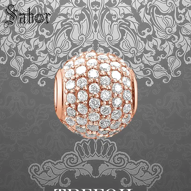 Женские бусины для самостоятельной сборки розовое украшение серебряный цвет