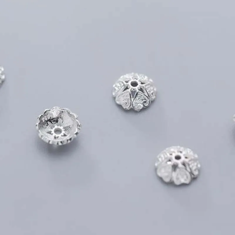 Реальная твердая искусственная Обычная Серебряная 9 мм Цветочная разделительная