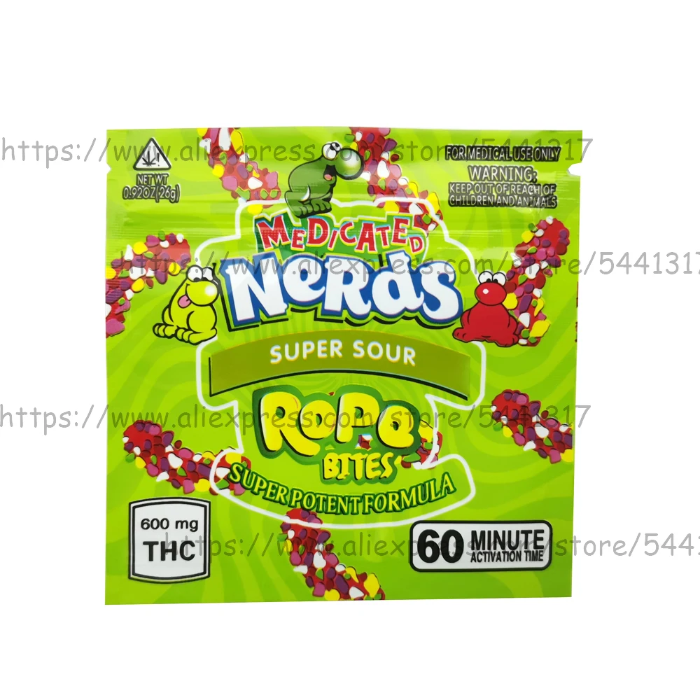 

Hot Sale 600 MG Cartoon Weed Bags 9*9 CM Plastic Bags For Tobacco Candy Custom Logo Bag Food Ziplock Package Wholesale