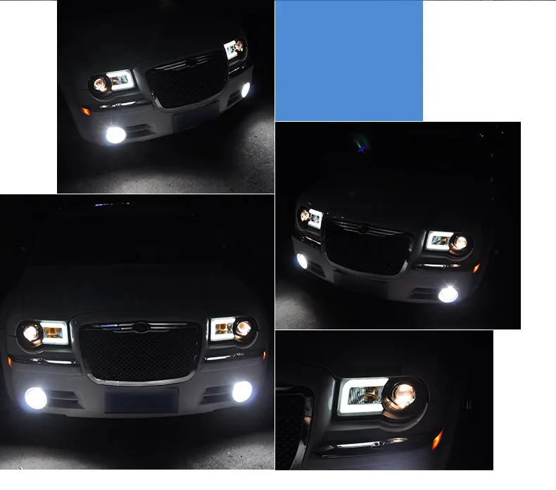 АКД Автомобиль Стайлинг фара для Chrysler 300C фары 2005-2010 300C светодиодный фары DRL Hid Bi Xenon авто аксессуары
