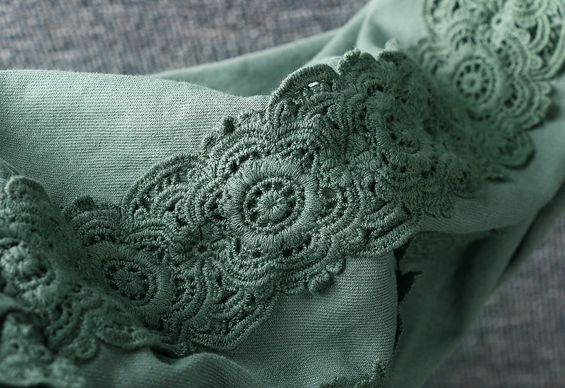 

2021 New Spring Women Pants Japan Style Mori Girl Elastic Waist Embroidery Cotton linen Loose Wide Leg Harem Pants