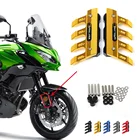 Алюминиевый брызговик для мотоцикла Kawasaki VERSYS 650 1000 KLZ1000 CNC, Боковой защитный блок, переднее крыло, боковой ползунок против падения