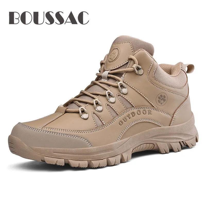 BOUSSAC Новое поступление высокие походные ботинки Нескользящие водонепроницаемые