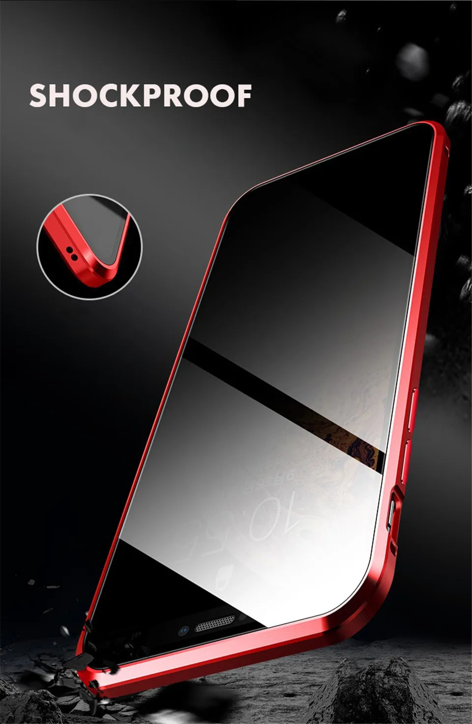 360 магнитный адсорбционный чехол для iPhone XS MAX XR X 7 8 6 6s Plus Передняя Задняя крышка из закаленного стекла полный защитный чехол на для айфон XS MAX X 8 Plus 7 6 6s плюс XR