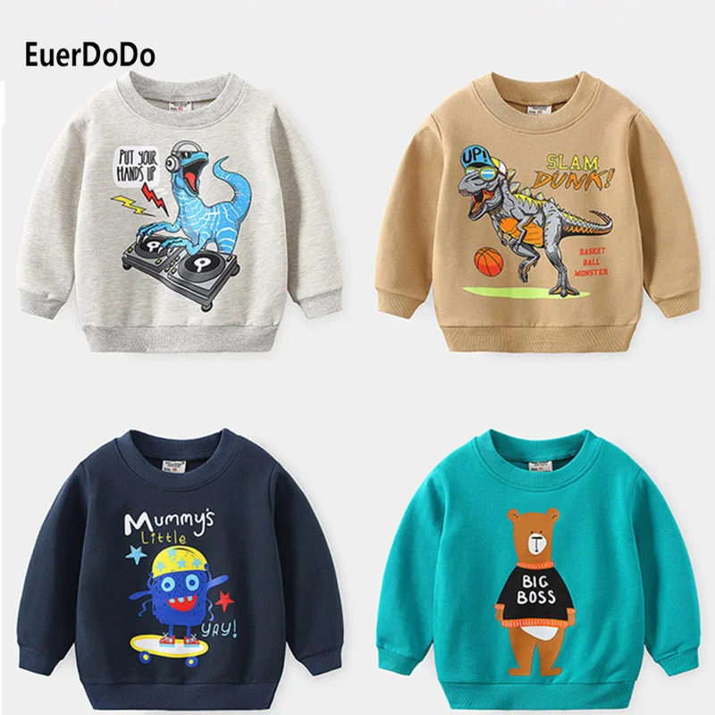 Осенние толстовки для мальчиков Детские свитшоты детский пуловер хлопковые топы