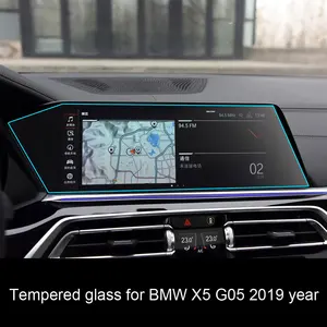 9h tempered glass protective film screen protector for bmw x5 g05 12 3inch left rudder car navigation center touch display free global shipping