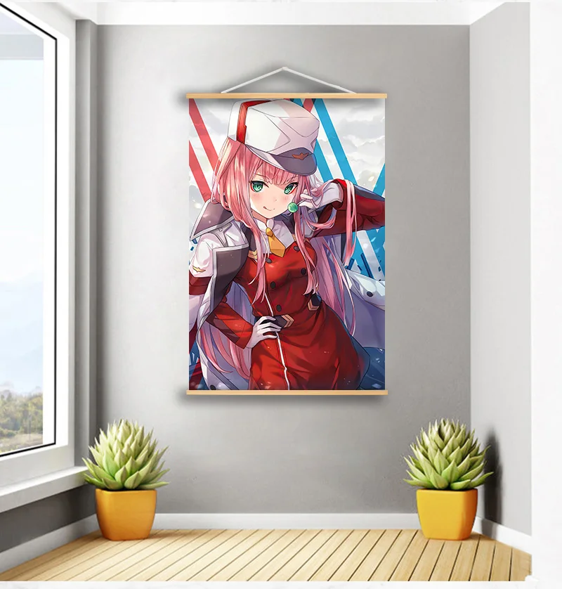 Аниме Манга код 002 настенный постер Холст Картина из массива дерева подвесной