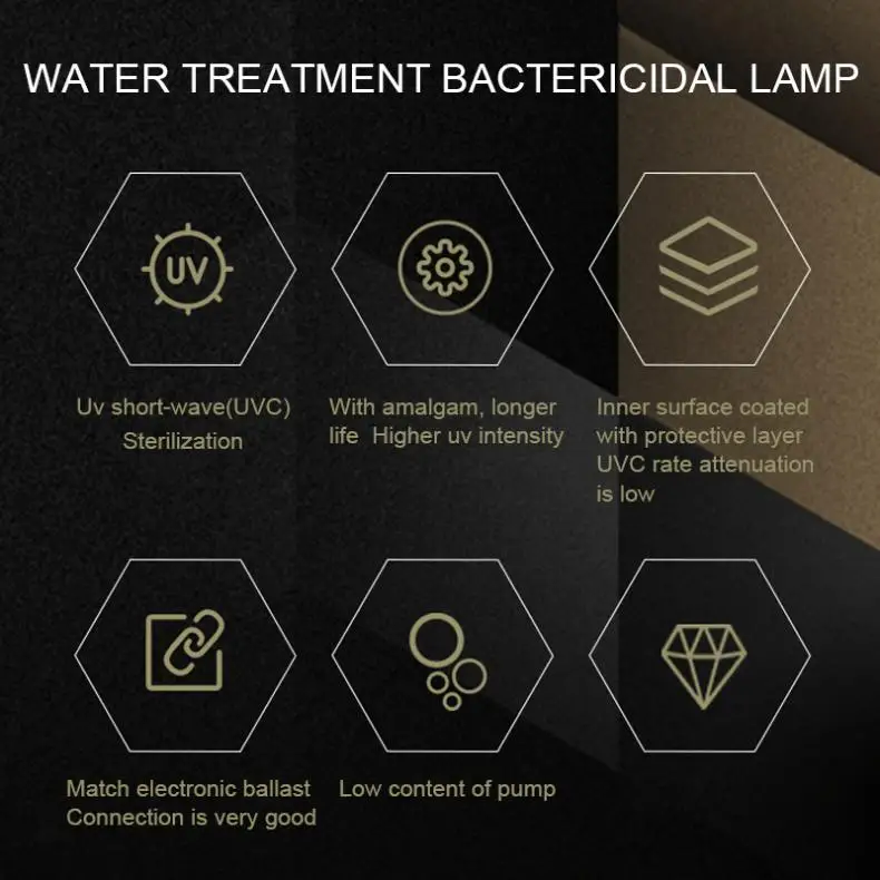 УФ-стерилизатор T5 GPH150T5L ламсветильник с односторонним фильтром и 4 иглами для