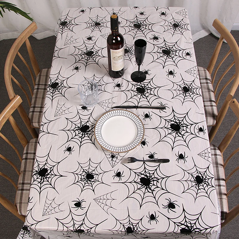 

Хэллоуин, изящное украшение, скатерть из паутины, черные украшения для вечевечерние