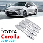 Хромированная накладка на ручки для Toyota Corolla Auris E210 2019 2020 2021, автомобильные аксессуары, наклейки, автостайлинг, ручка 210