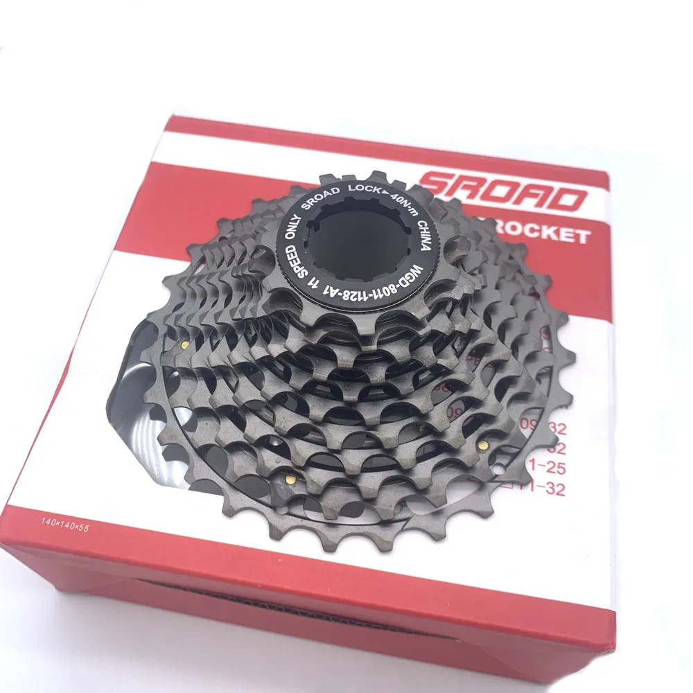 Велосипедная кассета SROAD RoadBike SLR2 Ультралегкая 11 скоростей 25T/28T/32T/34T велосипедное