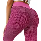 Женские Штаны Для Йоги, тренировочные леггинсы с высокой талией, дышащие эластичные облегающие спортивные штаны для спортзала