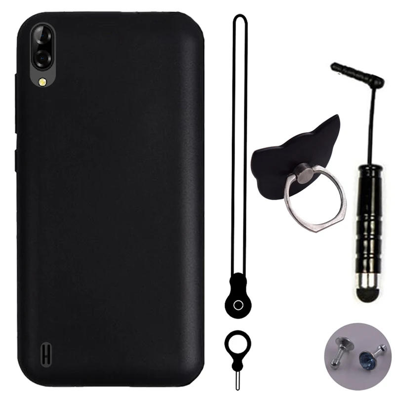 Силиконовая Защитная крышка из ТПУ для Blackview BV9100 BV9900 A60 A80 BV5500 Pro Lanyard чехол
