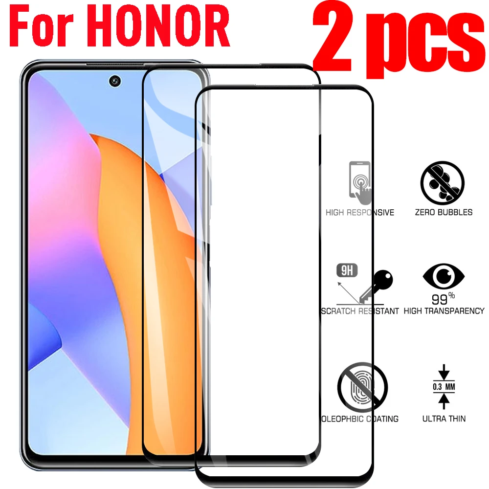 

2 Pcs Tempered Glass For Huawei Honor 10X Lite 8x/9x lite screen safet Protective Glass for honor 10x PremiunmTempered Glass