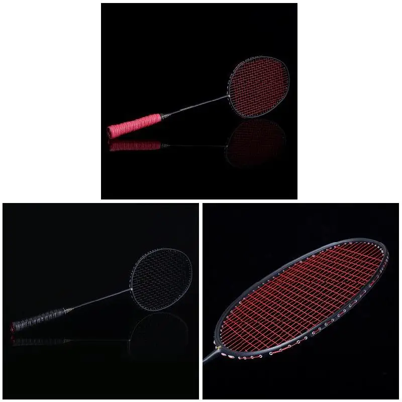 

Graphite Single Badminton Racquet Professional Carbon Fiber Badminton Racket with Carrying Bag