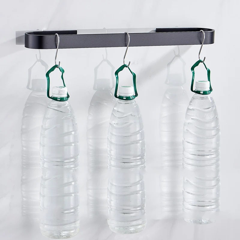 Простая алюминиевая вешалка для полотенец настенная ящик хранения