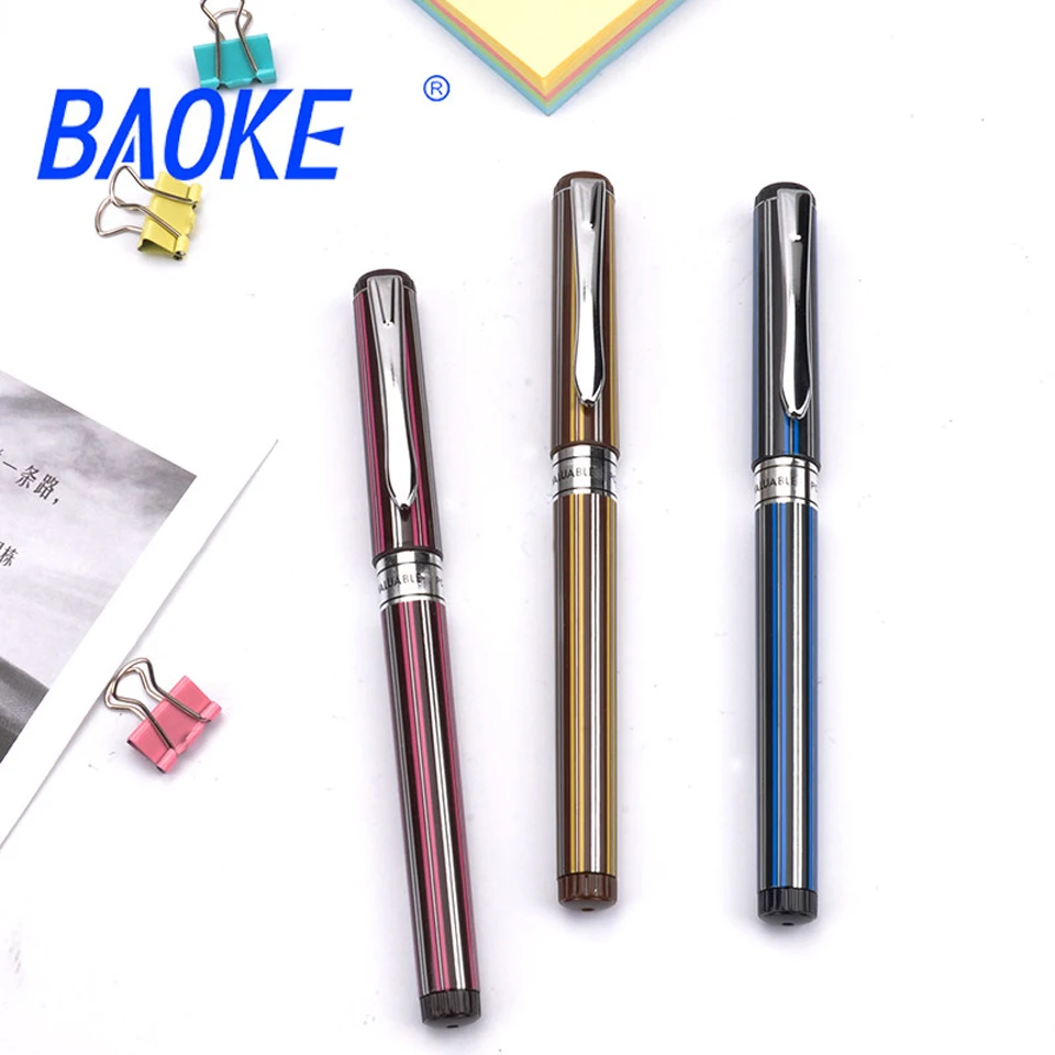 Гелевая ручка 6 шт./лот 0 5 мм черные чернила большая емкость для письма Супер