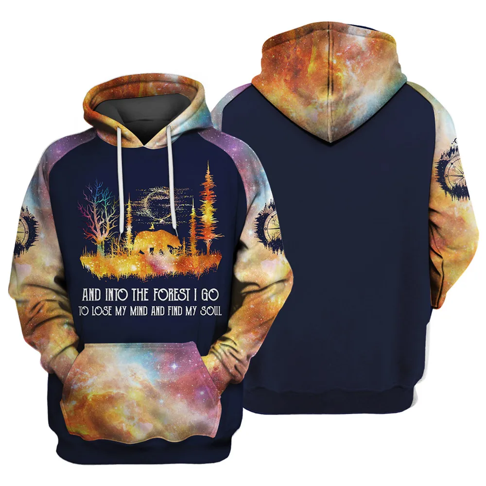 

2021 New Men Four Seasons General Fashion Color Camp Beer Cartoon Sunscreen Printing Casual Hooded Sweatshirt