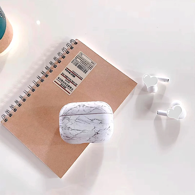 4 PC мрамор Bluetooth защита для наушников чехол для Apple Airpods Pro Air Pods 3 Airpodspro беспроводные наушники гарнитура Роскошный чехол - Цвет: 4