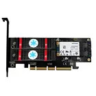 Переходник 3 в 1 mSATA M.2 PCIE NVMe SSD на PCI-E 3,0 4X SATA 3,0, карта адаптера для M2 NVMe AHCI SATA mSATA, конвертер твердотельных дисков