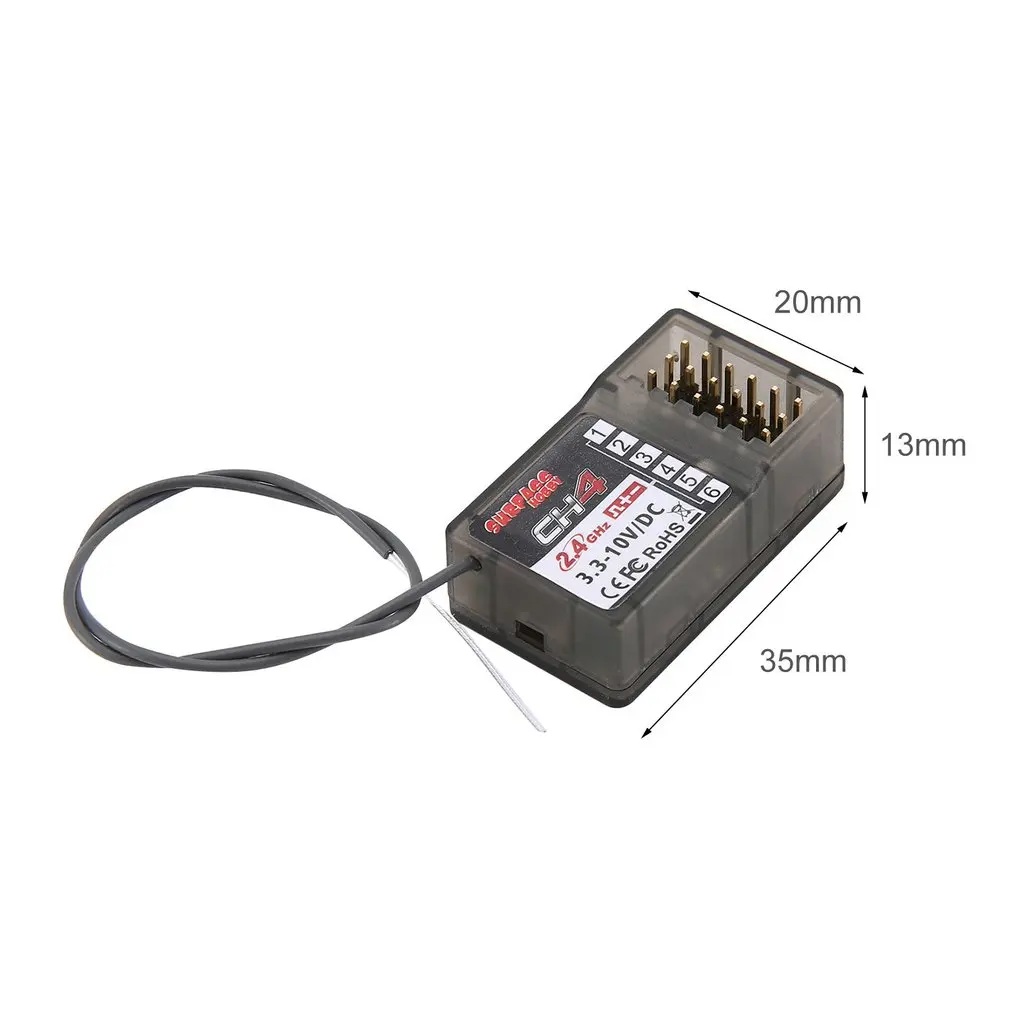 

Surpasshobby 4/6 Channels 2.4GHz Receiver RC Receiver for RC Car Truck Boat Radio System Transmitter