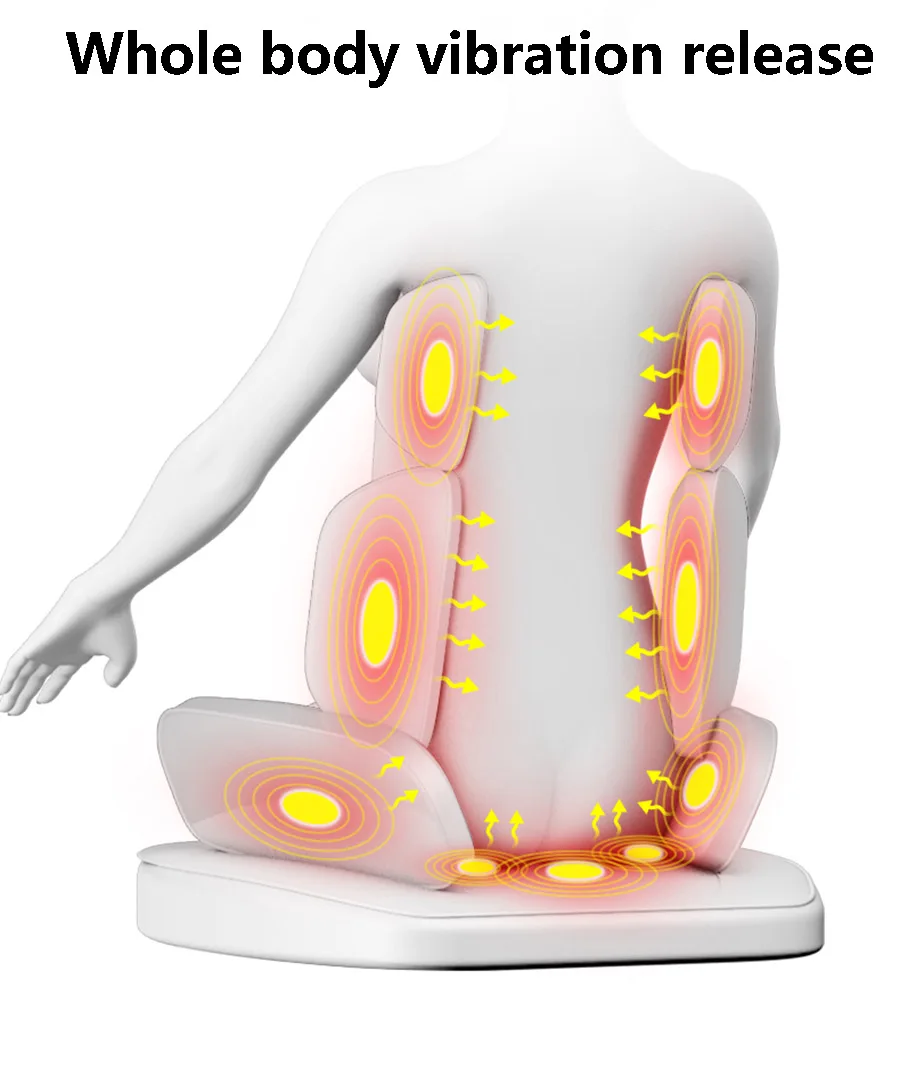 Электрический массажный стул для всего тела Массажная подушка шеи спины талии