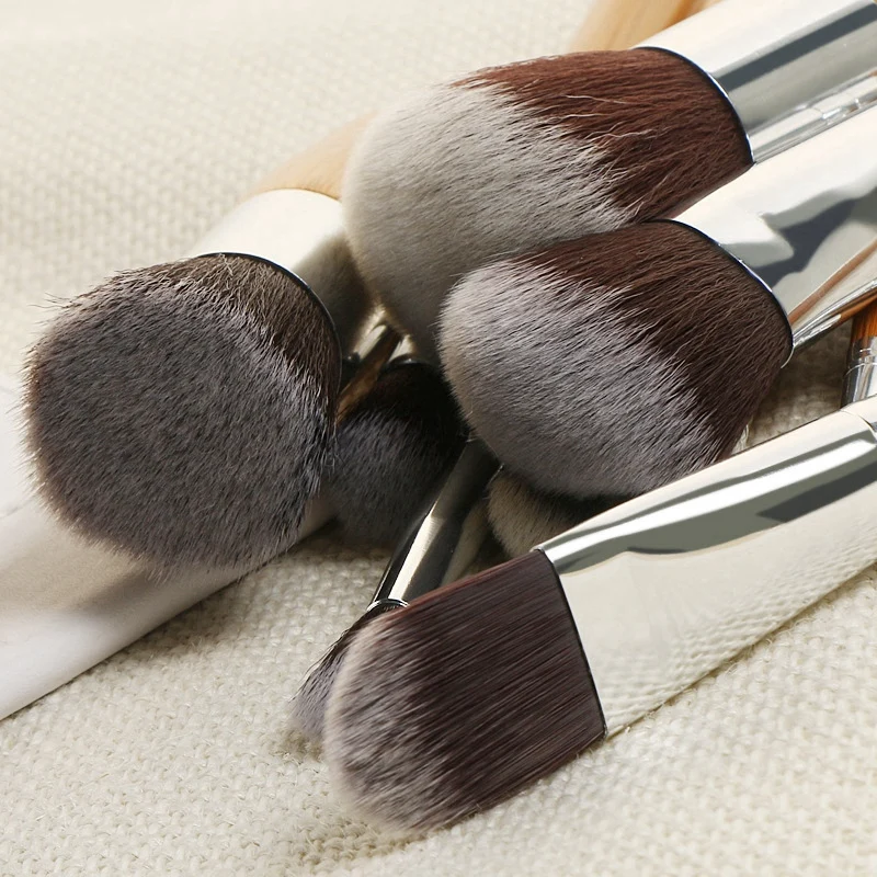 

11Pcs Natural Bamboo Makeup Brush Set High Quality Foundation Mixed Female Beauty Cosmetics Makeup Tool Set