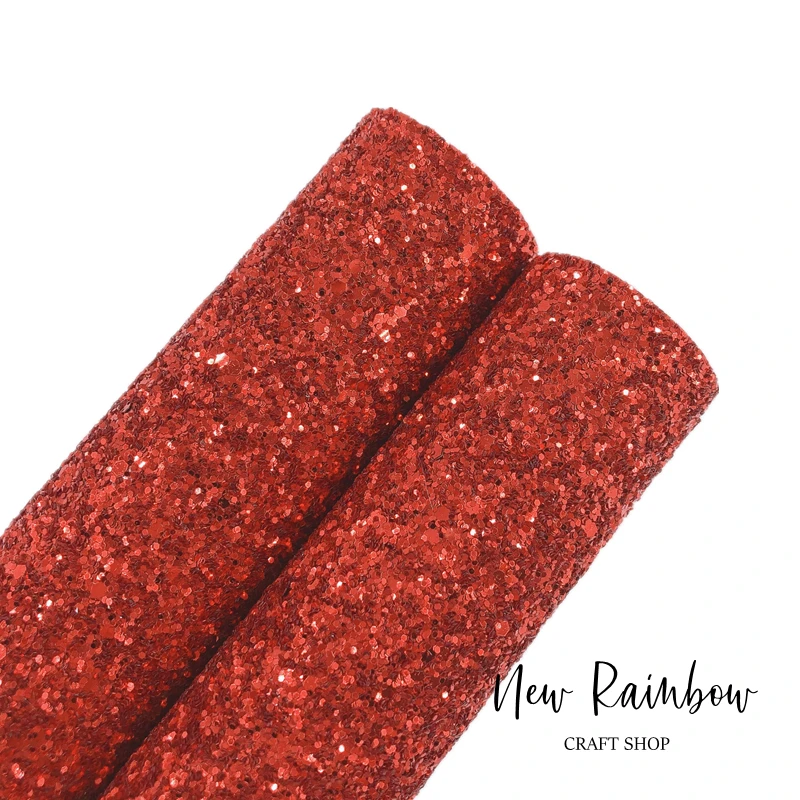 Новый Радужный 30x22 см красное сердце из искусственной кожи и блестящий пакет для