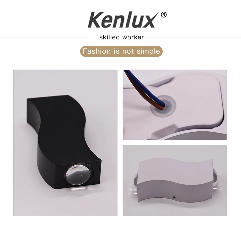 Светодиодный настенный светильник Kenlux 6 Вт новый дизайн водонепроницаемый для