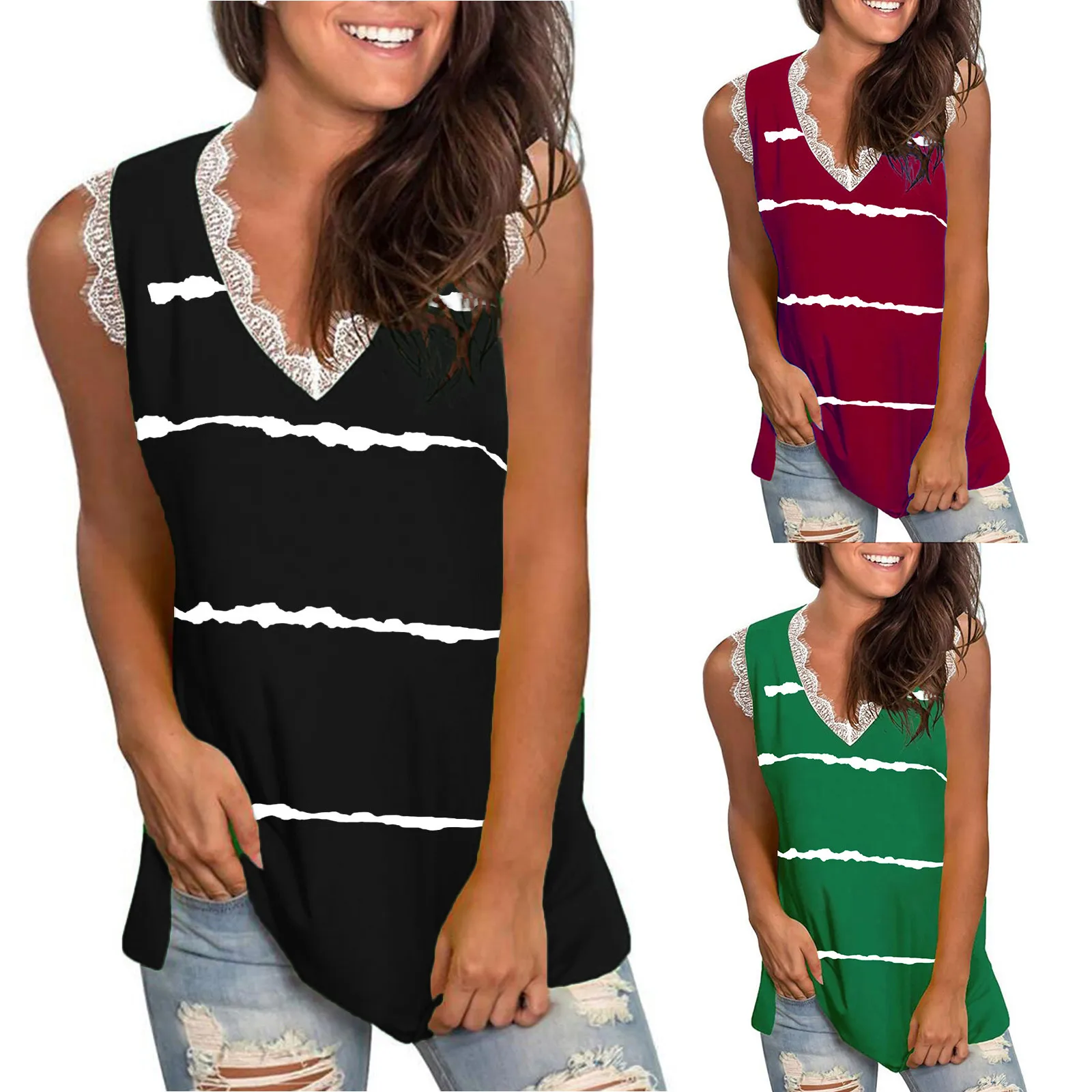 

Women's T Shirt V Neck