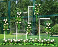 new wedding iron mesh screen props stage background road guide sen department wedding stage site layout
