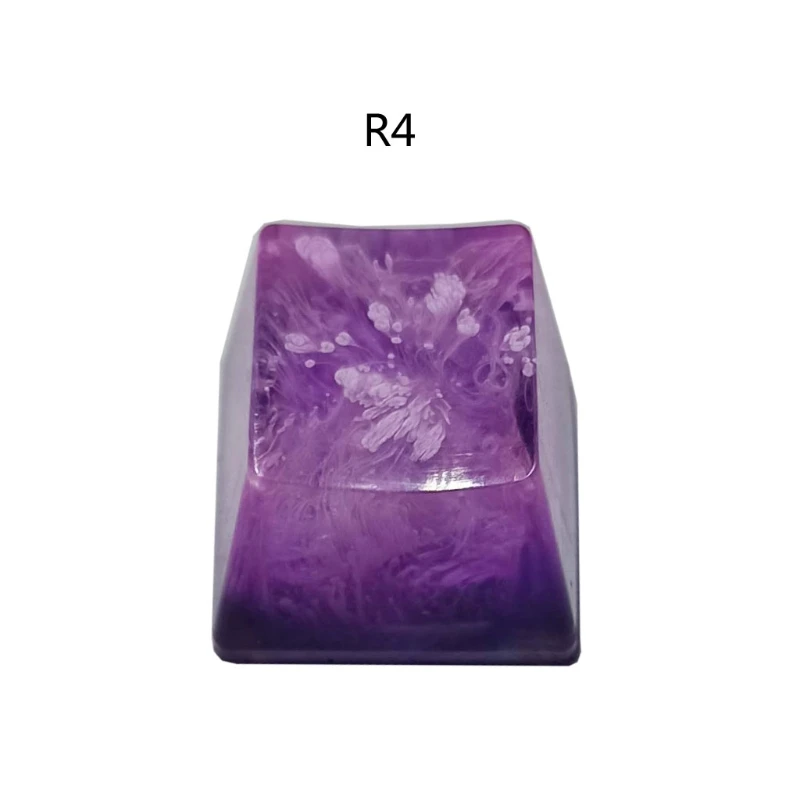 

Handmade Customized OEM R4 Profile Resin Keycap Keyboard RGB Snowflake Keycap
