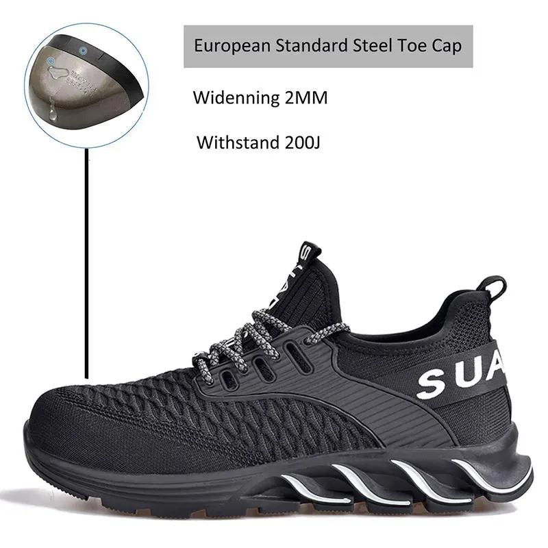 SUADEX неразрушаемые рабочие ботинки для мужчин и женщин со стальным носком