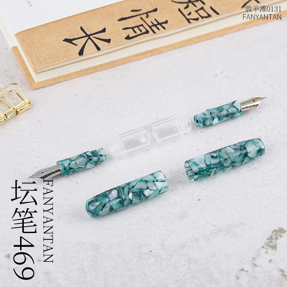 Moonman Penbbs 469 прозрачная авторучка из смолы с двойным наконечником двойная ручка для хранения чернил двойное использование тонкий наконечник 0,5 мм модный подарочный набор для письма