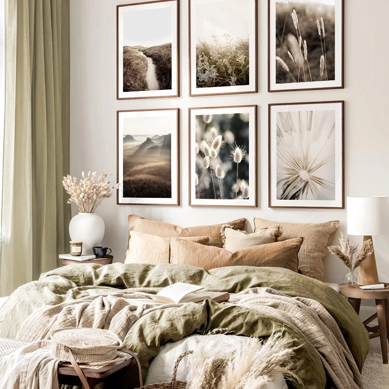 Картина с природным пейзажем настенный Декор для дома на холсте Скандинавский