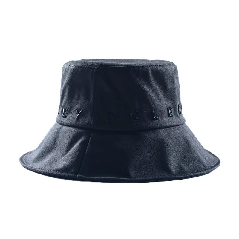 

Japanese Bucket Hat Women Outdoor Travel Fishing Hats Bob Cotton Kpop Letter Embroidery Panama Fisherman Hat Fall Winter Bonnet
