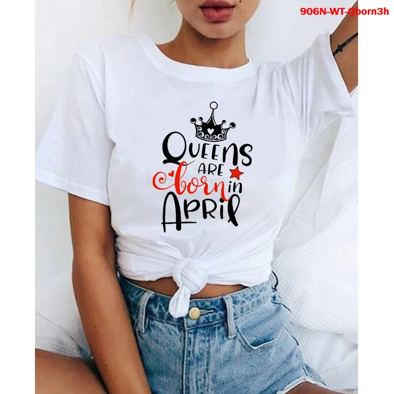 

A Queen Was Born In July Black Queen Birthday Gifts Women T Shirt Harajuku Tee Shirt New Fashion Funny T-shirt Summer Tees Tops