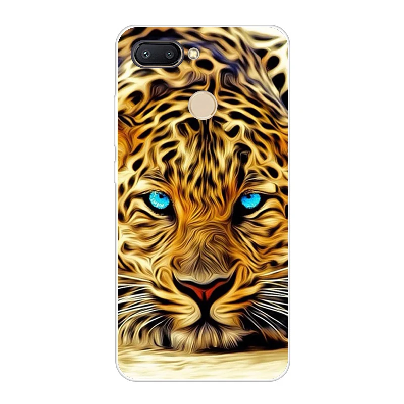 Абрикосовый Темный чехол для Xiaomi Redmi 6, мягкий силиконовый чехол для Xiaomi Redmi6 5,4", задняя крышка - Цвет: Абрикосовый